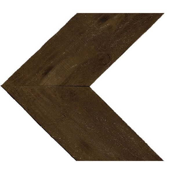 Ekena Millwork 13 3/4"W x 12"H x 3/4"D Vintage Farmhouse 5 1/2" Chevron, Barnwood Decor Collection, Pebble Grey DECR13X12X075CHVPG - main